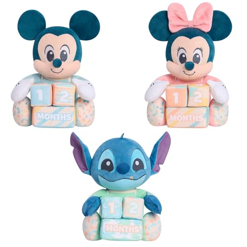 Just Play Disney Baby My First Year Minnie Mouse and Milestone Blocks, 11.75-inch Plush Toy, 4-Pieces, Kids Toys for Ages 0 - image 5