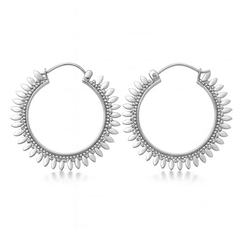 Créoles en argent sterling 925, bijoux de fête uniques pour sublimer vos soirées