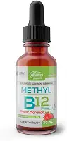 Vitamina B12 Methyl em gotas Unilife sabor Morango 30 ml