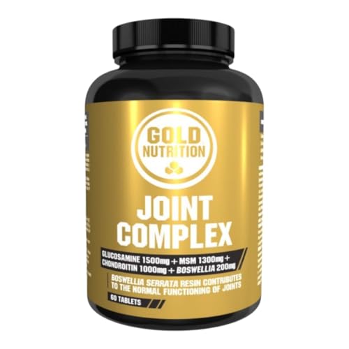 GoldNutrition Joint Complex, Salud Articular, con Glucosamina, Condroitina, MSM y Boswellia serrata- 60 caps.
