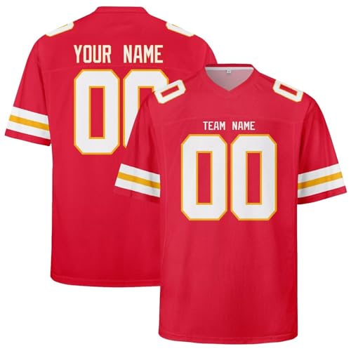 INAOO Kansas Jerseys Personalized Customized Name and Number Jersey for Men Gifts