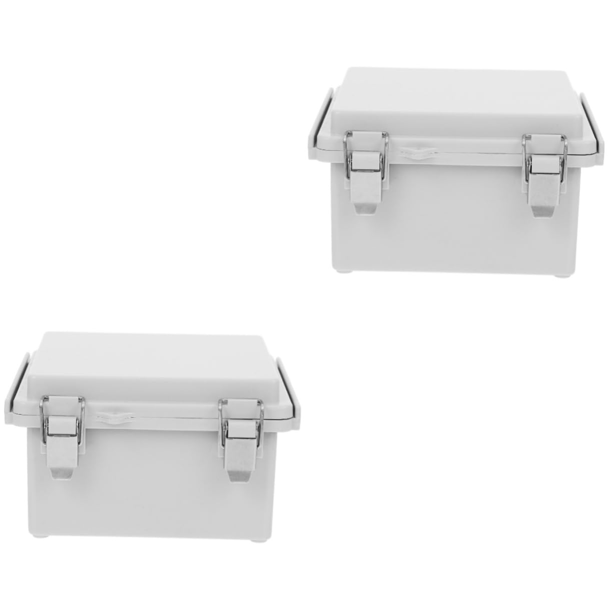 2pièces Boîte De Jonction Extérieure Étanche Avec Design Transparent Installation Facile Et Adaptée Aux Câbles Électriques