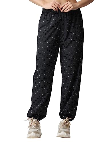 Image of POPWINGS Casual Printed Joggers for Summer || Stylish Women Joggers for Summer || Loose-Fit Pull On Joggers for Women || Women Joggers Pants for Summer