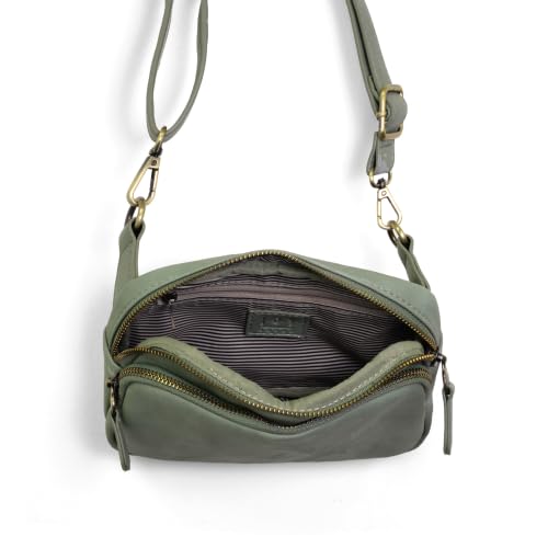 Image of Joy Susan Womens Fashion Purse Kylie Double Zip Sling Belt Bag