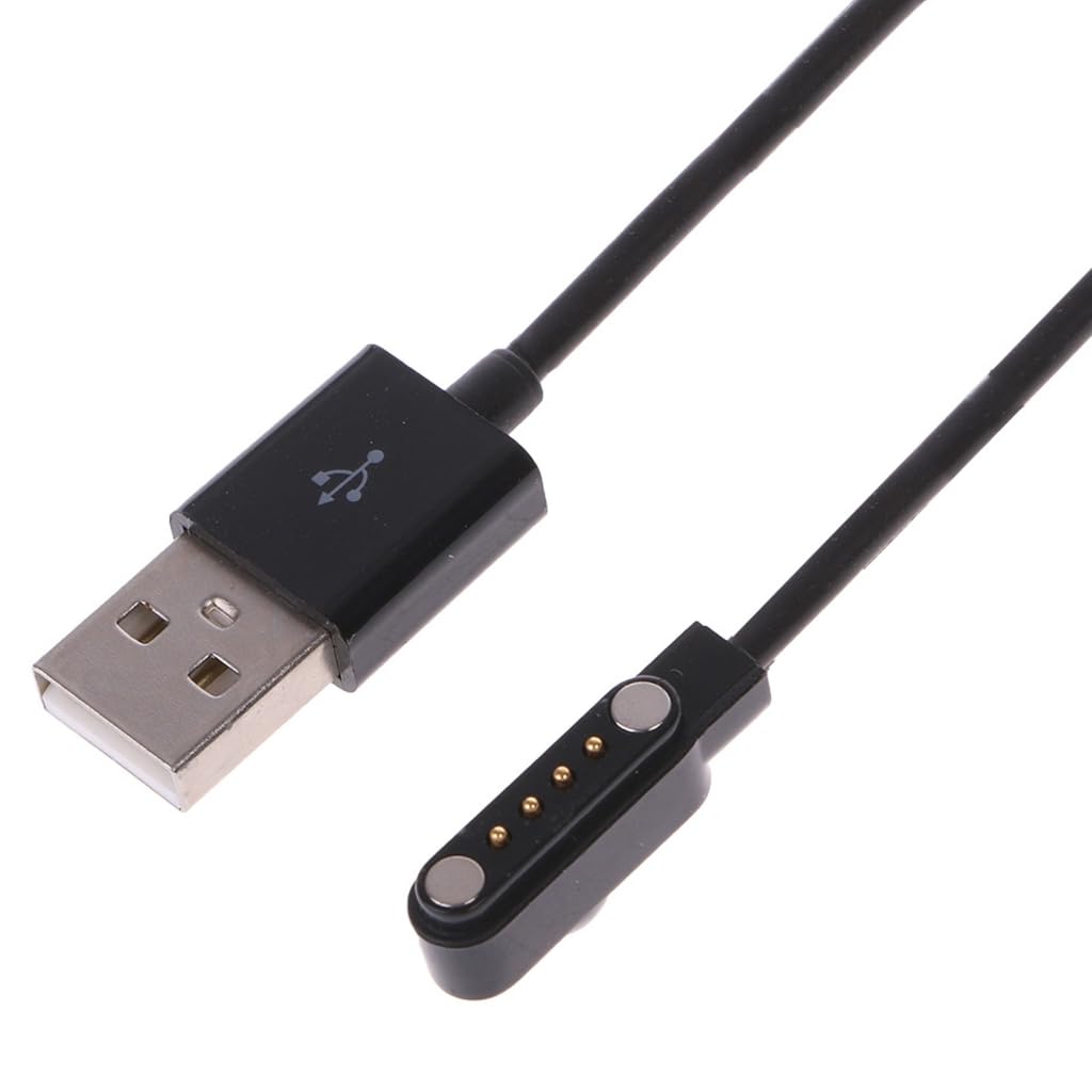 Queenyard Black Usb Charger Dock,Usb Charging Cable Power Charge Cord Stand Cradle Magnetic Fast Charger Adapter Dock