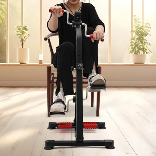 Bicicleta Pedalera Compacta con Pantalla LCD Ajustable miniatura 2