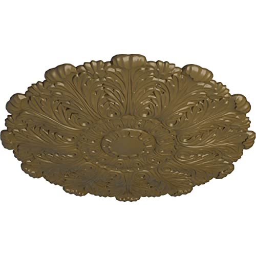 Image of Ekena Millwork CM31DUMMF - 31 inchOD x 1 1 /2 inchP Durham Ceiling Medallion (Fits Canopies up to 4 1 /4 inch) - Ceiling Medallion, Mississippi Mud
