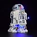 Produktbild HAMM LED-Beleuchtungs-Kit für Lego Star Wars R2-D2 75308 - LED-Beleuchtungsset kompatibel mit Lego 75308 (nur LED enthalten, kein LEGO-Kit) - Version mit Fernbedienung