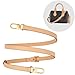 YAZHIMI Vachetta Leather Adjustable Crossbody Strap women crossbody leather purse strap (Beige-width:0.59 inches(1.5cm))
