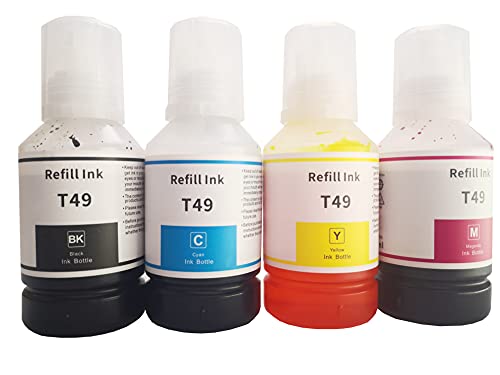 4Ã—140ml T49 Refill Ink Bottle Replacement T49H1/T49H2/T49H3/T49H4 forSureColor SC-T3170x Printer