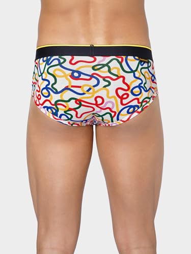 Image of Bummer Men's Printed Micro Modal Briefs Underwear | Ultra Soft & Breathable | Combo Pack of 2