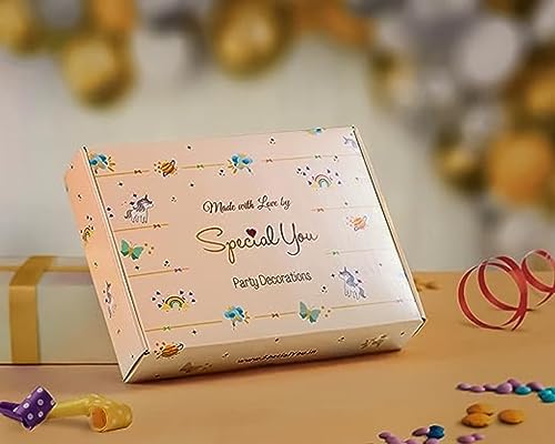 Image of Special You Happy Birthday Banner with Fairy led light for decoration and Golden Triangle Paper flags set for birthday decoration items- 3 Items