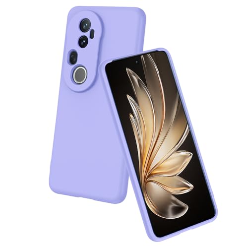 Image of Casotec Back Cover for Vivo T4 Ultra 5G | Full Camera Protection | Premium Liquid Silicon Case | Flexible Bumper Case for Vivo T4 Ultra 5G (Purple)