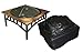 Fire Sense 02056 Outdoor Square Fire Pit Vinyl Cover For Fire Sense Patio Heaters Heavy Duty 10 Gauge Felt Lined Water & Weather Resistant Fabric Ties - 38” x 38” - Square