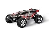 HOCHWERTIGE KOMPONENTEN - Der Brushless Buggy ist mit hochwertigen Komponenten ausgestattet, die für eine erstklassige Leistung sorgen. Dazu gehören ein 60A Brushless Fahrtenregler, Öldruckstoßdämpfer, ein hochpräzises Metallgetriebe und Spezialkugellager. Der Allradantrieb, das 2,2 kg Servo und der Spritzwasserschutz tragen ebenfalls zur herausragenden Performance des Buggys bei