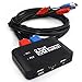Generic Brands - Interruttore USB KVM HDMI a 2 porte, 4 K a 60 Hz, adattatore per PC monitor, tastiera e mouse, connettore USB splitter HD