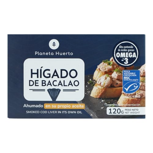 Hígado de bacalao en su propio aceite Planeta Huerto 120 g