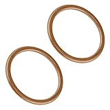 Caltric 2X Muffler Pipe Gasket Compatible with Honda Shadow 700 VT700C 1984 1985 1986 1987