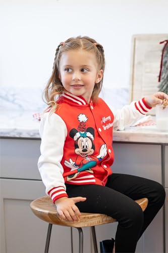 Image of Disney Girl & Boy Varsity Bomber Jacket Fall Sweatshirt Toddler to Big Kid