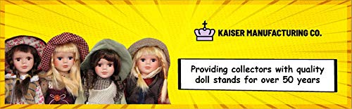 Kaiser Black Doll Stand 2175 - Action Figure Stands With Expandable Waist Wire For 8"-12" Dolls (3 Pcs) #TOP6