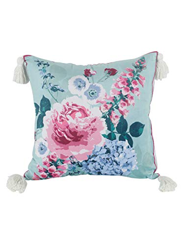 Image of eyda Digital Printed Cushion Covers with Zipper (Pack of 2) 18x18 Inches, Velvet Reversible Pillow Covers, Decorative Throw Cushion Covers, Square Cushion Cover for Sofa, Bed and Home Decor