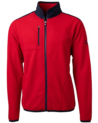 Image of Cutter & Buck Men's Cascade Eco Mens Big & Tall Sherpa Fleece Jacket