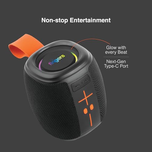 Image of FINGERS SoundNugget-BT6 Portable Speaker (RGB, BT, FM, MicroSD, USB, IPX4)