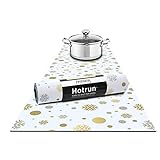 Hotrun Decorative Trivet and Kitchen Table Runners Handles Heat Up to 356F Anti Slip Hand Washable and Convenient for Hot Dishes and Pots (Spark)