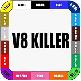V8 Killer Enghine Mechanic JDM Japanese Motorsport Racing Vinyl Decal Sticker for Auto Car Truck Motorcycle Window Bumper - Customized Personalized Custom Sticker- Many Colors & Sizes