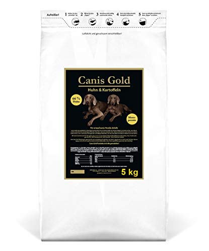 5 kg Canis Gold Adult 66% Huhn & Kartoffeln (Monoprotein) getreidefreies Trockenfutter