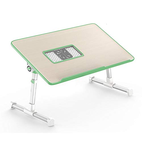 Mesa para Laptop con Ventilador de Refrigeración - Panel Ajustable y Patas Plegables, Ideal para Cama o Sofá (Verde, 52x30 cm) miniatura 1