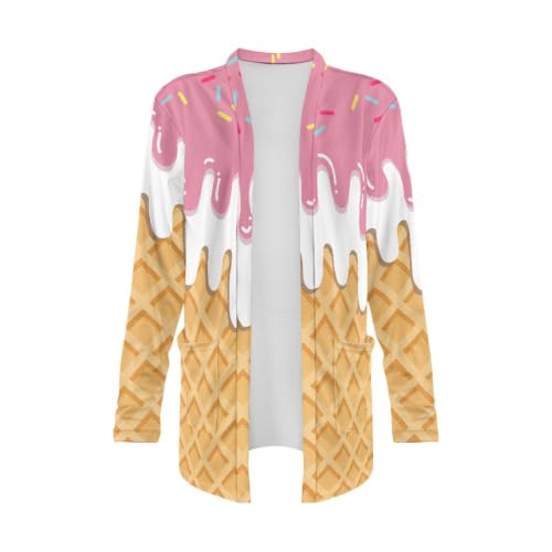 Image of Cardigan Sweaters for Women Long Sleeve Cardigan Soft Drape Open Front Fall Dusters V-Neck Jackets Dressy Loose Coat