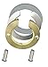 1set Faucet Fixing Nut Inside Diameter 1.22 inch/31mm Hot and Cold Faucet Fixing Tool Lock Nuts to Prevent Kitchen and Bathroom Faucets from Loosening (Brass)