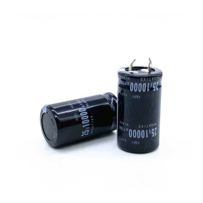Capacitores 25V 10000uF radiales de aluminio para reparar fuentes y reducir ruido eléctrico