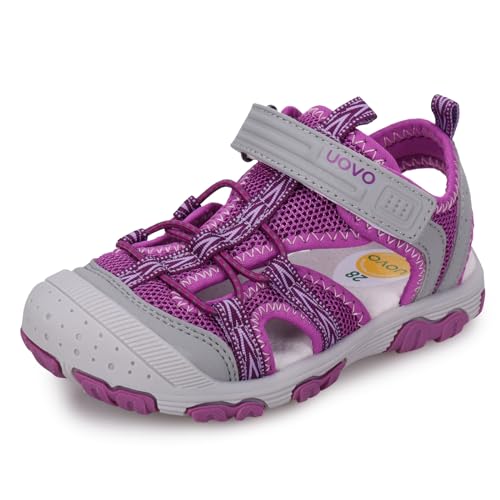 Image of UOVO Boys Sandals Kids Sandals Hiking Athletic Closed-Toe Beach Summer Sandals for Boys Quick-Drying
