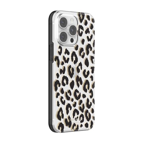 Kate Spade New York Protective Hardshell Case Compatible with Apple iPhone 14 Pro Max - City Leopard Black [KSIPH-225-CTLB] - Thumbnail 3