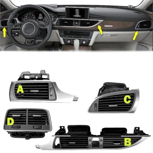 Sortie Climatiseur Premium pour RS6 RS7 A6 C7 Grille d'Aération Console Centrale