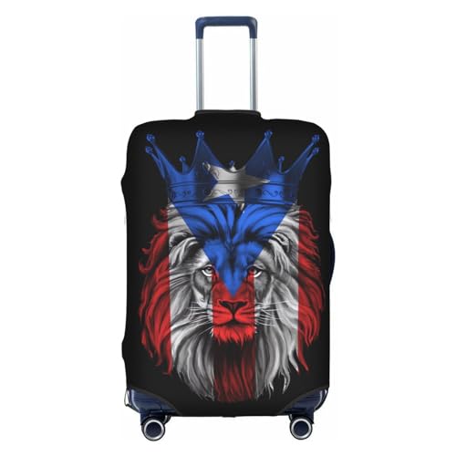 Travel Luggage Cover Puerto Rico Flag Fashion Washable Baggage Suitcase Protector Fit For 18-32 Inch Luggage-107