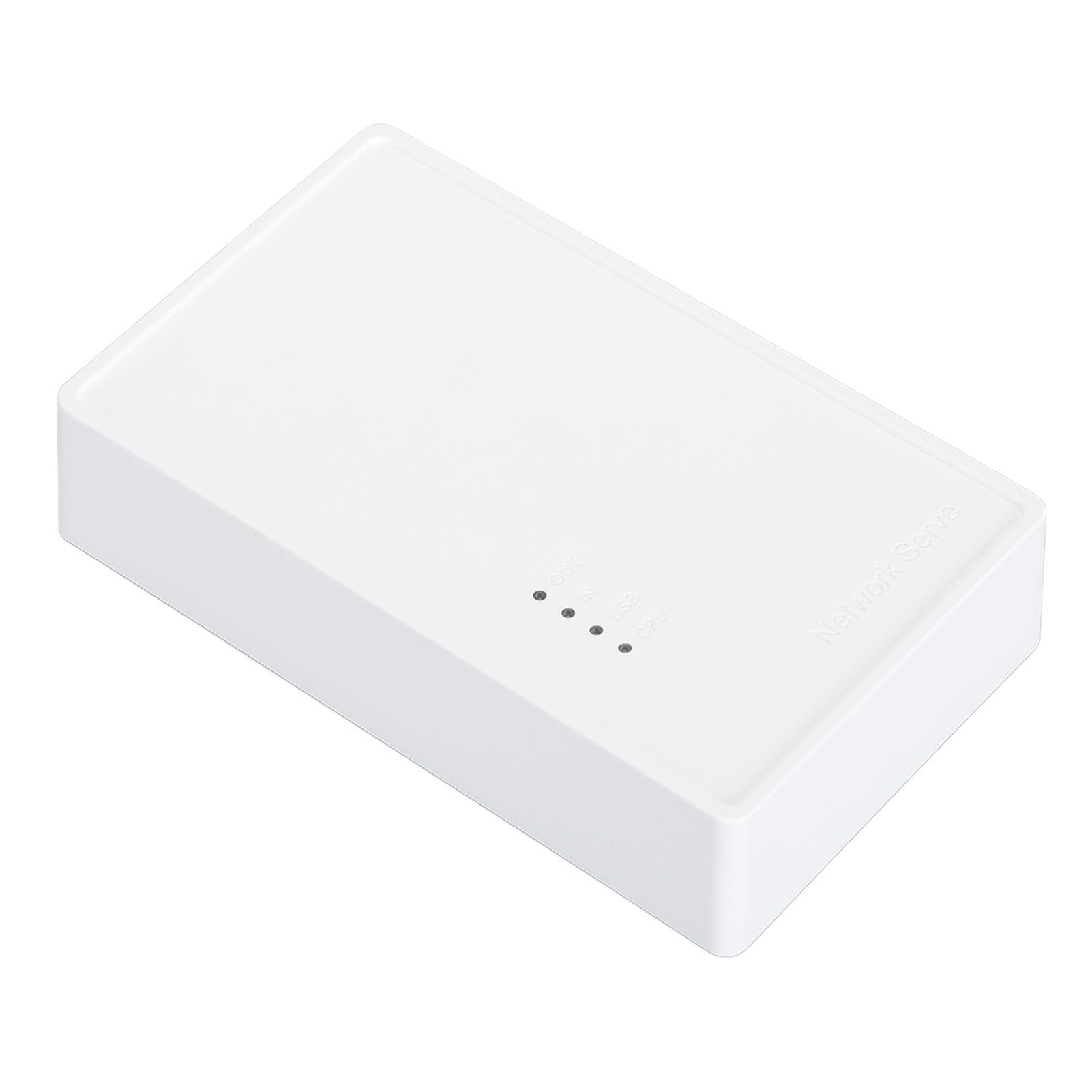 USB2.0 Wireless Print Server 480 Mbps Server di stampa WiFi USB ad alta velocità con Bridge LAN da 10/100 Mbps per la scuola di casa Multi utenti White ABS