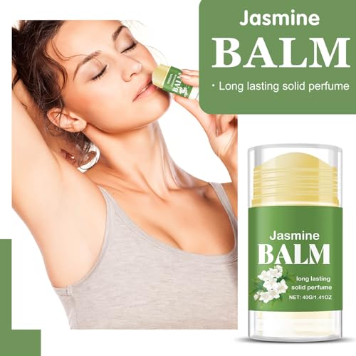 Jasmine Solid Perfume Stick, Jasmine Solid Perfume Balm for Women & Men, Long Lasting Light Fragrance Enhance Attraction Natural & Fresh Scent Fragrance Balm - Image 4