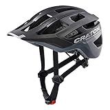 Cratoni Helmets Allrace Casco de Bicicleta, Unisex Adulto, Negro y Gris, M-L 56-61