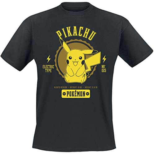 T-Shirt Pokémon Pikachu Homme Noir pour un Style Streetwear Quotidien