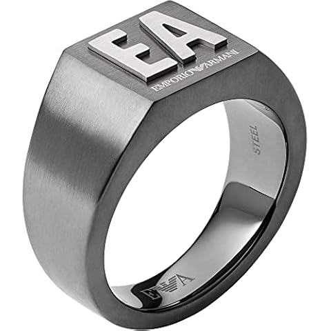 Anillo de sello Emporio Armani de acero inoxidable en tono bronce Cover