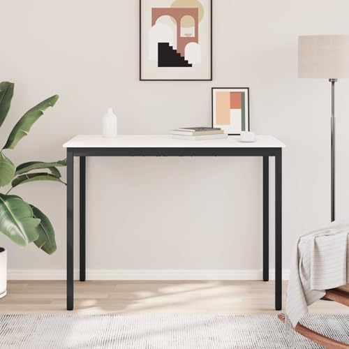 Table de bar blanche ultra stable avec son support en H - 5