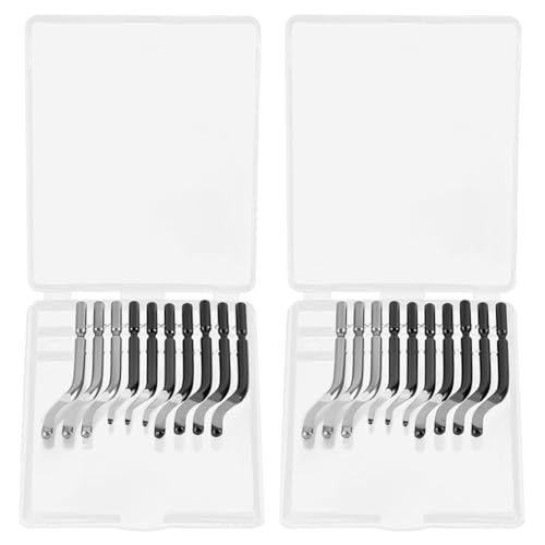 flintronic Entgrater Werkzeug Universal, 20 Stück Ersatzklingen, Metallgriff Klingen, 360° Rotierender Klinge Schneidwerkzeug für 3D Drucker, Kunststoff, Aluminium (ohne Metallgriff)