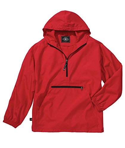 Image of Charles River Apparel Youth Pack-N-Go Pullover, Kids Lightweight Packable Water-Resistant Windbreaker