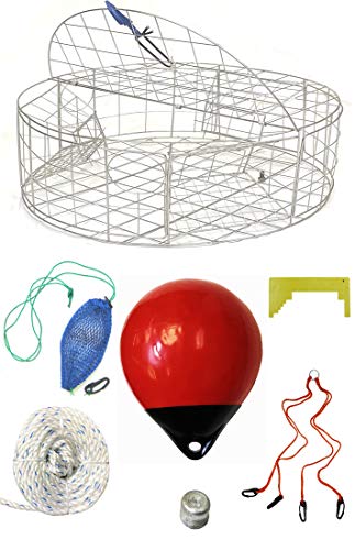 KUFA Sports 76,2 x 30,5 cm Edelstahl Krabbenfalle & Zubehör Combo (CT120+CA30M4+ZIN) Cover