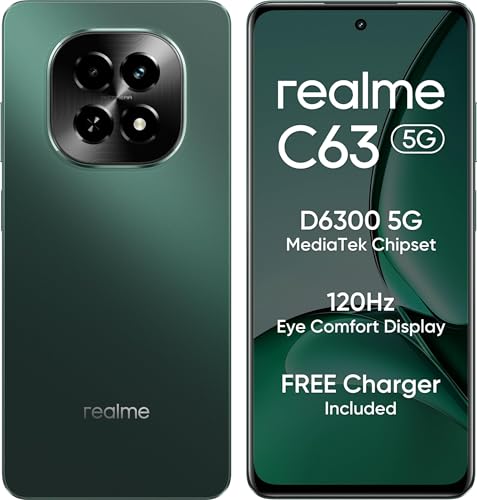 Image of realme C63 5G (Forest Green, 4GB RAM, 128GB Storage)