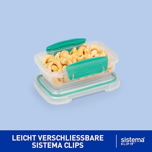Sistema Frischhaltedosen für Lebensmittel | Meal Prep-Behälter mit DeckelnLunchboxenSnackdosen & mehr | Stapelbar & Luftdicht | 20 Stück – Ansicht 2