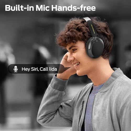 Image of Monster Persona 3rd ANC Bluetooth Headphones, Over Ear Headphones with Bluetooth 5.4, 70 Hours Playtime Noise Cancelling Headphone with Mic, Foldable Lightweight Headset Comfort Fit, Black